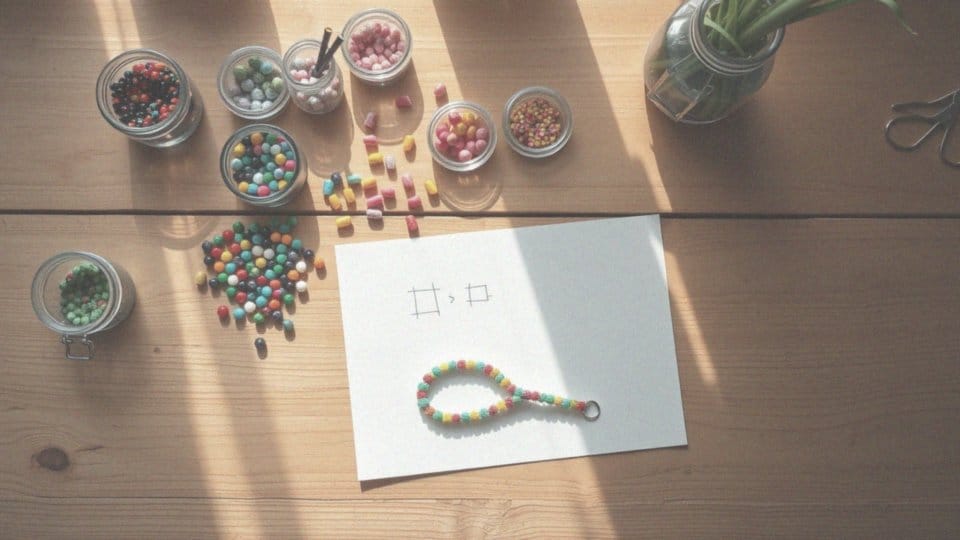 Jak wygląda schemat tworzenia bransoletki z koralików?