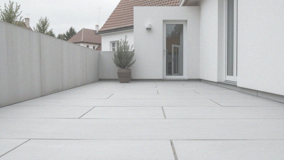 Co charakteryzuje płyty betonowe jako pokrycie tarasu?