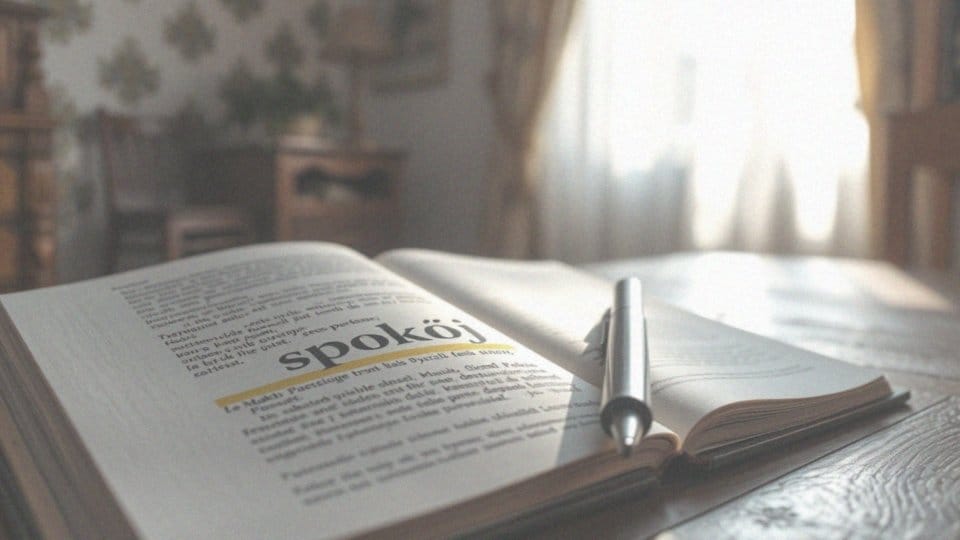 Dlaczego pisownia spokój zawiera literę ó?