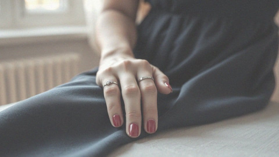 Jak dobierać paznokcie do okazji w stylizacji z granatową sukienką?