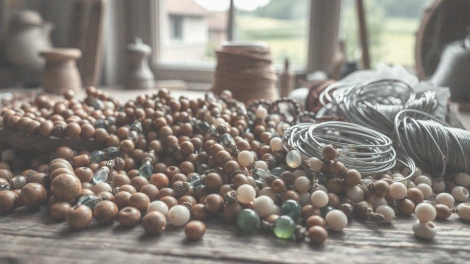 Jakie materiały można wykorzystać do produkcji koralików różańcowych?