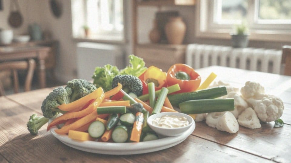 Jakie warzywa niskoskrobiowe są świetną bazą do przekąsek?